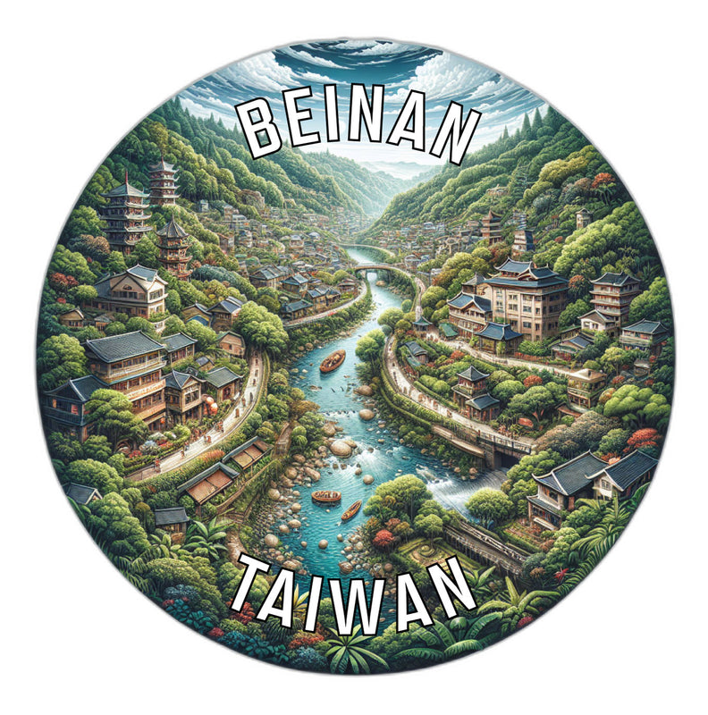 Beinan Taiwan Souvenir Die Cut Flat Magnet 2-Inch