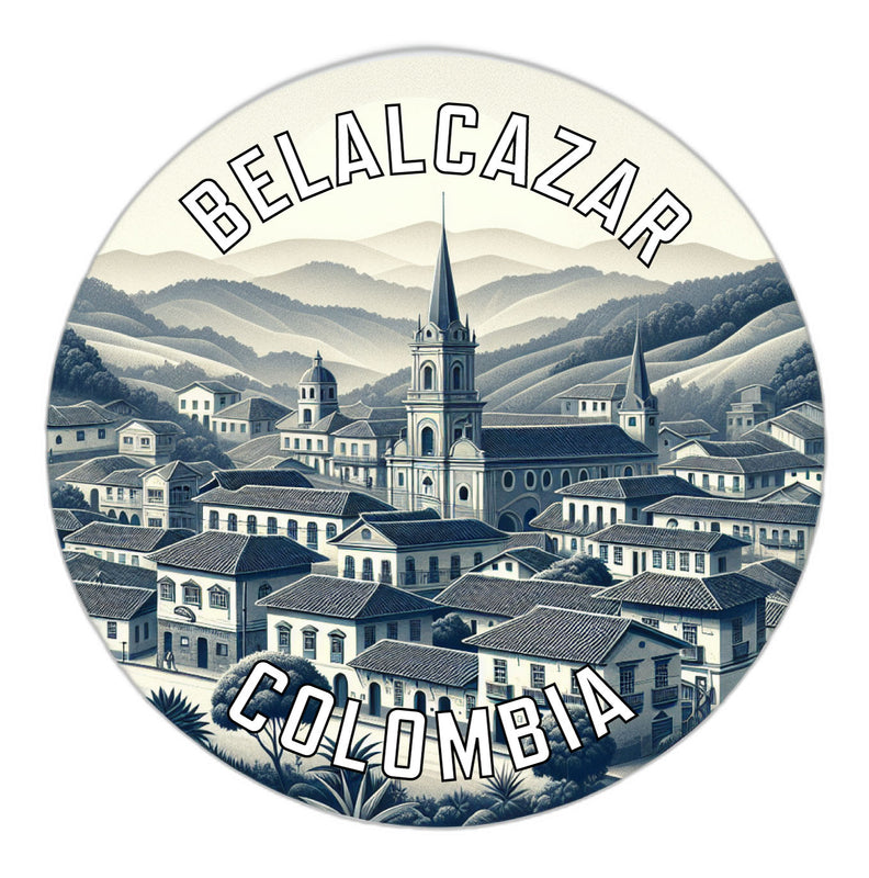 Belalcazar Colombia Souvenir Die Cut Flat Magnet 2-Inch