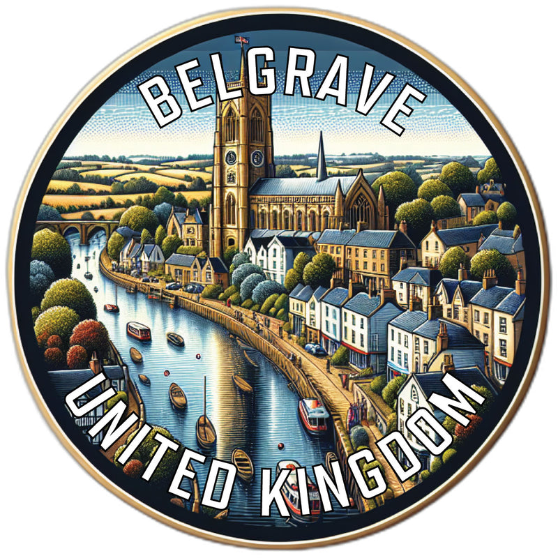 Belgrave United Kingdom Souvenir Vinyl Decal Sticker 6-Inch