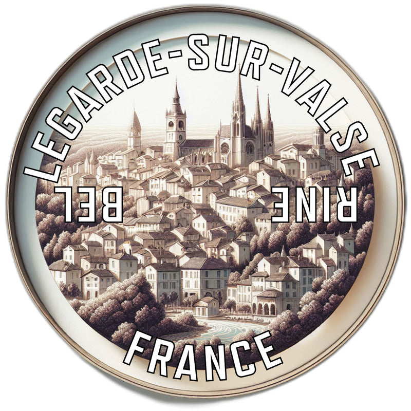 Bellegarde sur Valserine France Souvenir Die Cut Flat Magnet 2-Inch