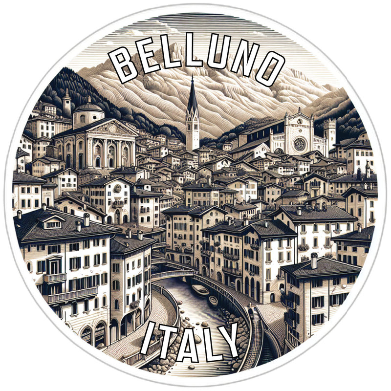 Belluno Italy Souvenir Vinyl Decal Sticker 6-Inch