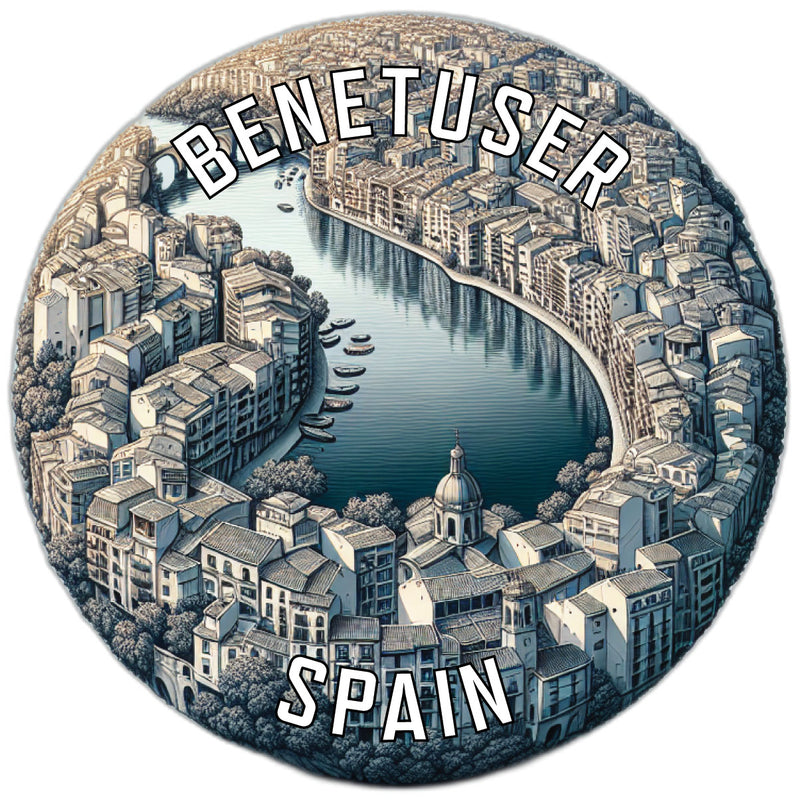 Benetuser Spain Souvenir Vinyl Decal Sticker 2-Inch