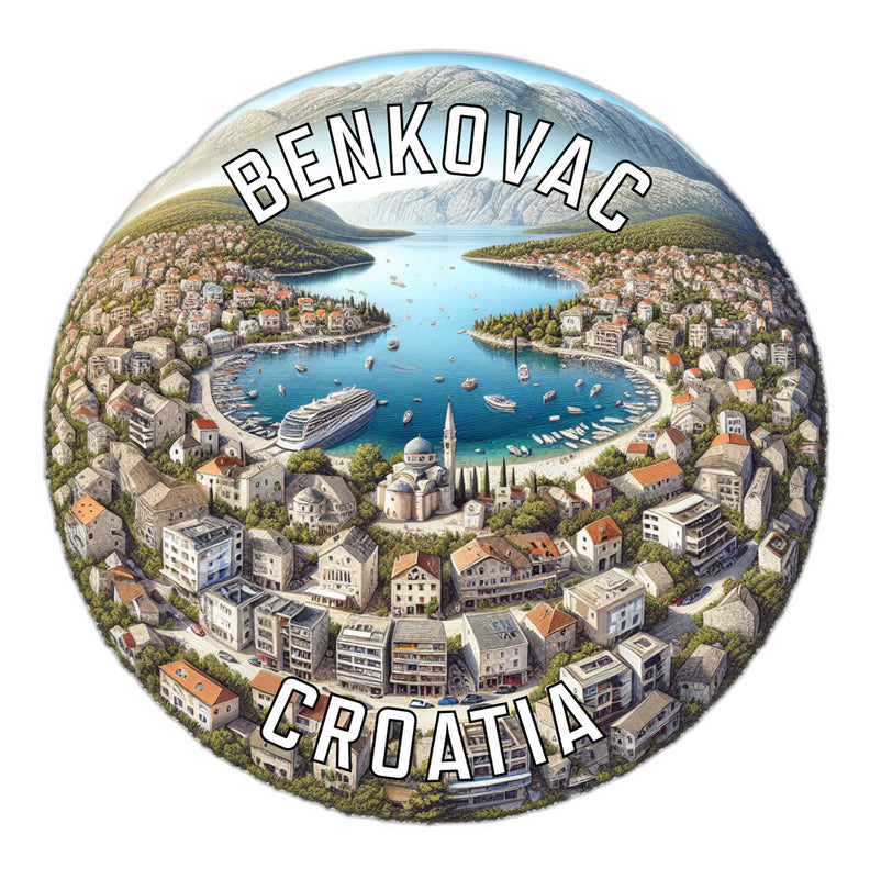 Benkovac Croatia Souvenir Die Cut Flat Magnet 6-Inch