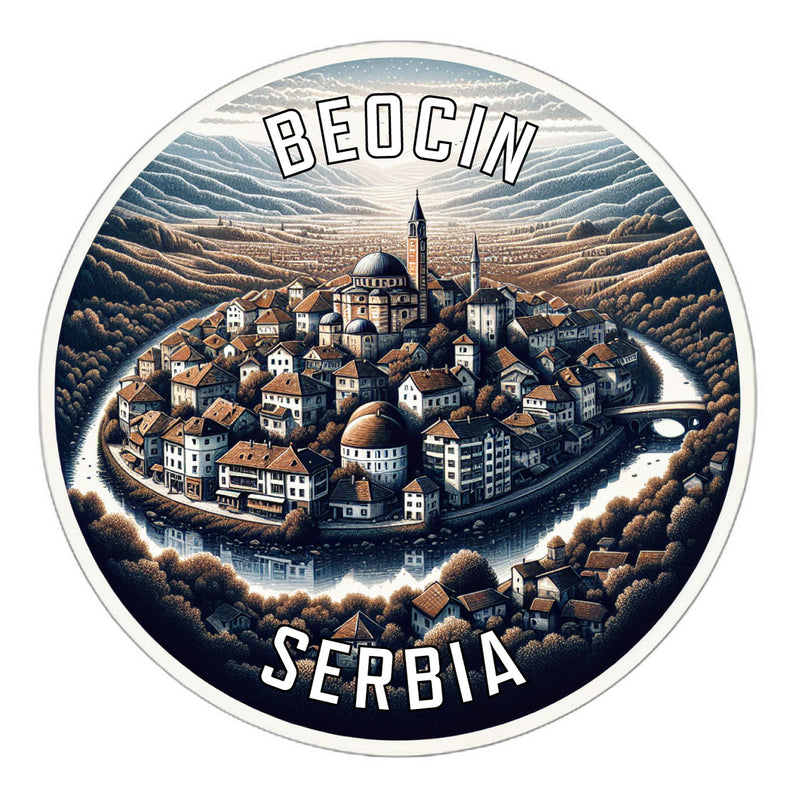 Beocin Serbia Souvenir Die Cut Flat Magnet 2-Inch