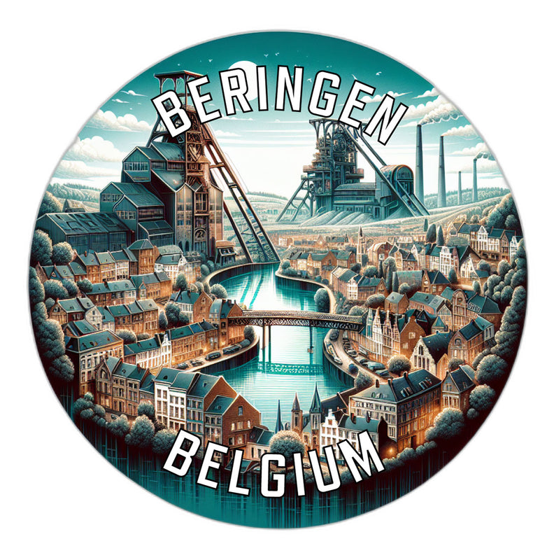 Beringen Belgium Souvenir Vinyl Decal Sticker 2-Inch