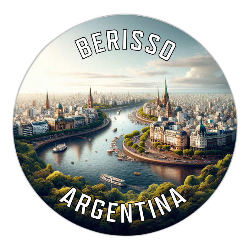 Berisso Argentina Souvenir Die Cut Flat Magnet 2-Inch