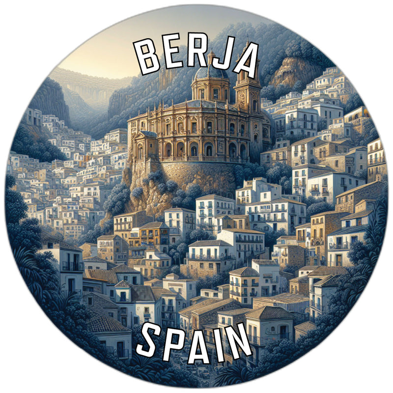 Berja Spain Souvenir Die Cut Flat Magnet 2-Inch