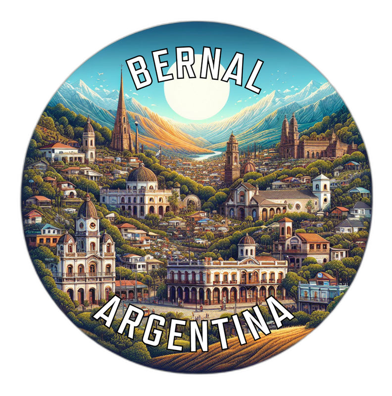 Bernal Argentina Souvenir Die Cut Flat Magnet 6-Inch