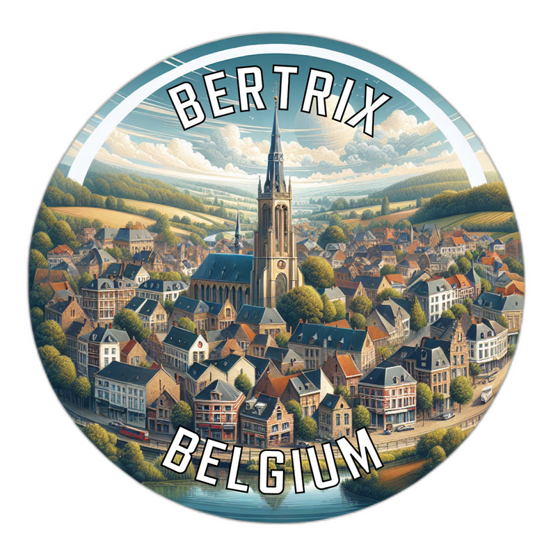 Bertrix Belgium Souvenir Vinyl Decal Sticker 2-Inch