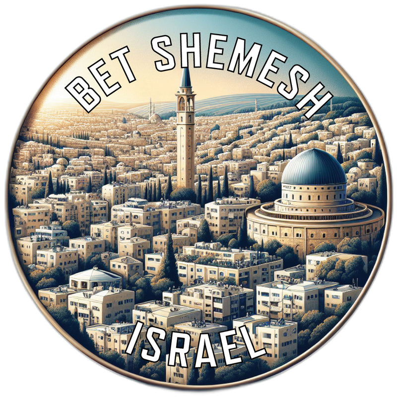 Bet Shemesh Israel Souvenir Die Cut Flat Magnet 4-Inch