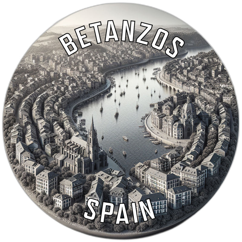 Betanzos Spain Souvenir Die Cut Flat Magnet 4-Inch