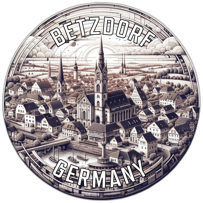Betzdorf Germany Souvenir Die Cut Flat Magnet 2-Inch
