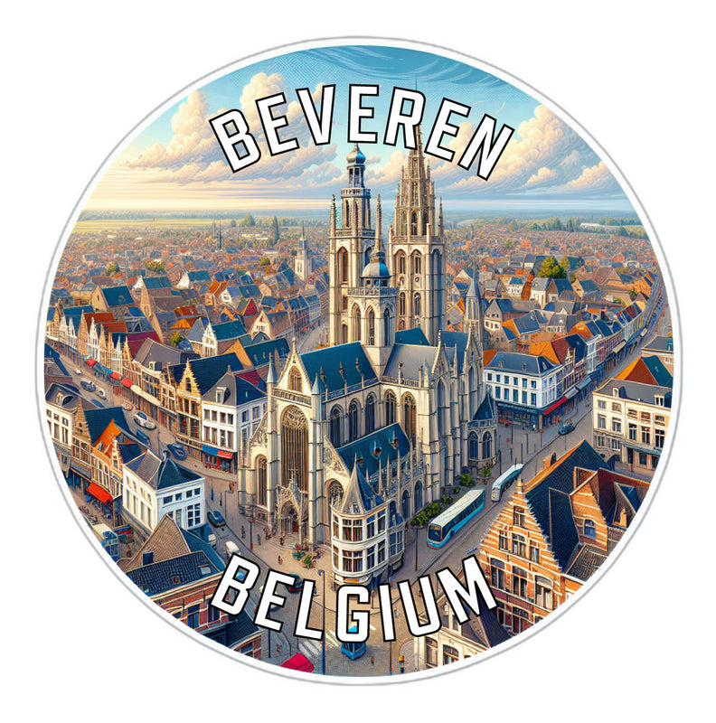 Beveren Belgium Souvenir Vinyl Decal Sticker 6-Inch
