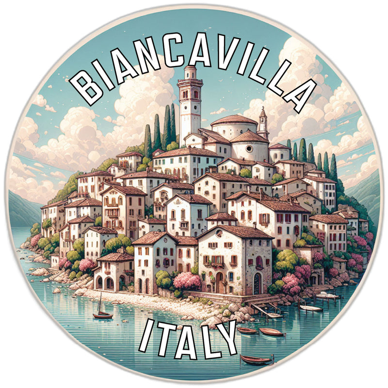 Biancavilla Italy Souvenir Die Cut Flat Magnet 2-Inch