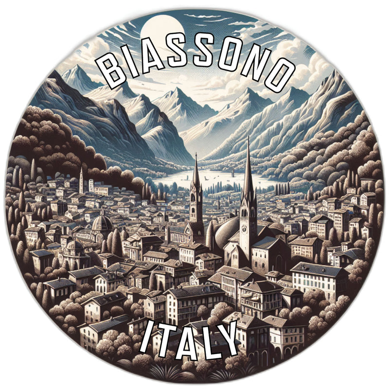 Biassono Italy Souvenir Die Cut Flat Magnet 6-Inch