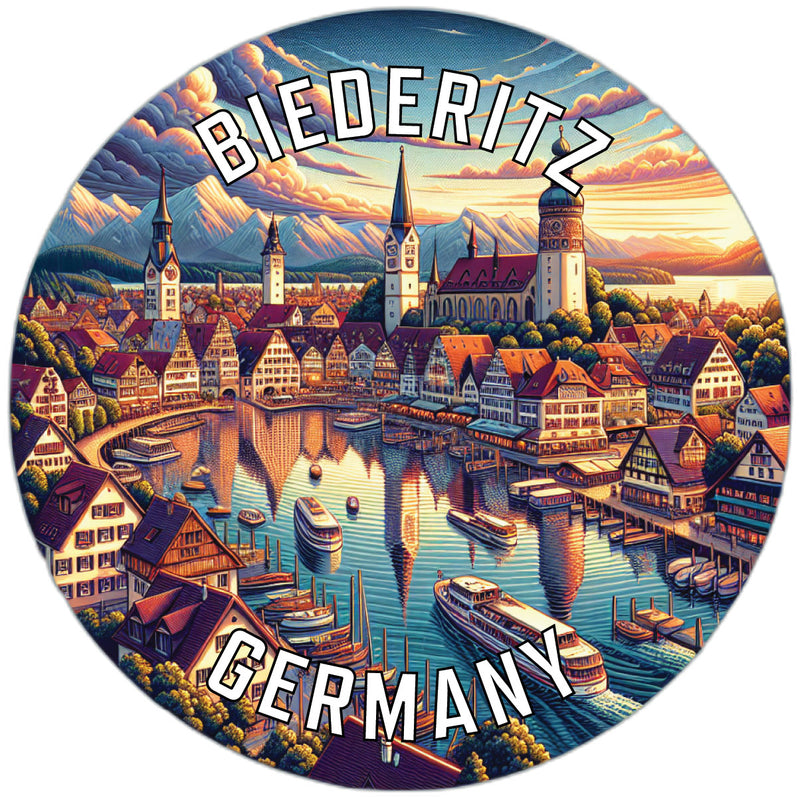 Biederitz Germany Souvenir Vinyl Decal Sticker 4-Inch