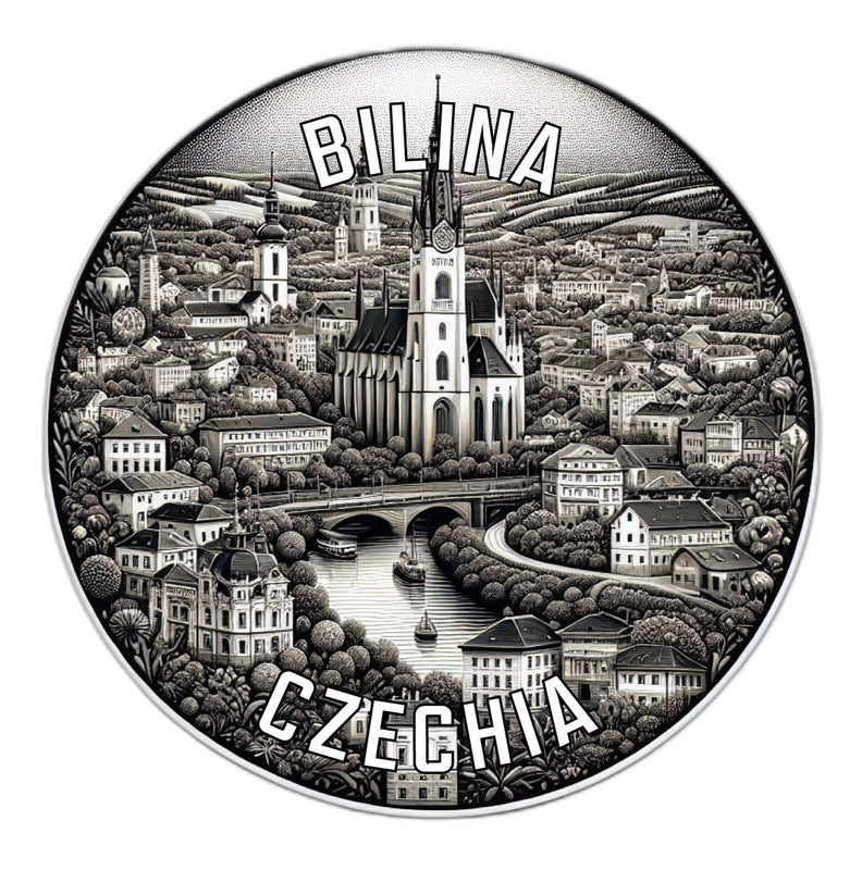 Bilina Czechia Souvenir Vinyl Decal Sticker 2-Inch