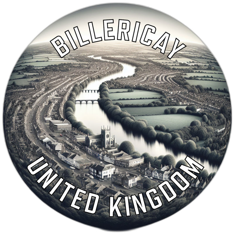 Billericay United Kingdom Souvenir Die Cut Flat Magnet 2-Inch