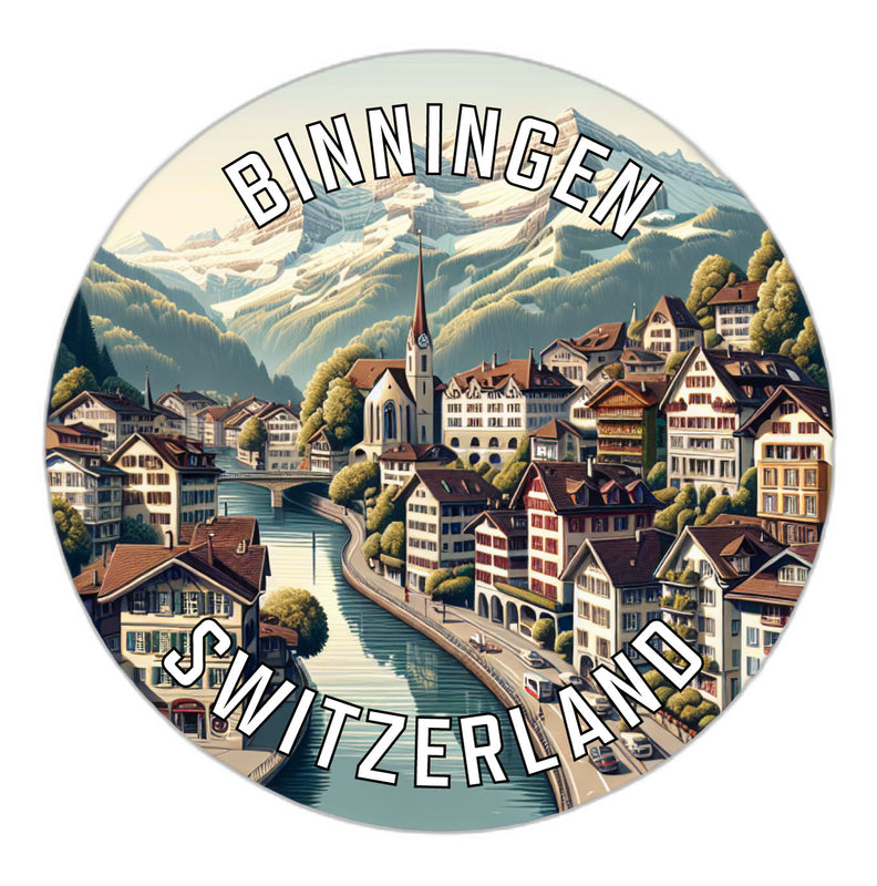 Binningen Switzerland Souvenir Vinyl Decal Sticker 6-Inch