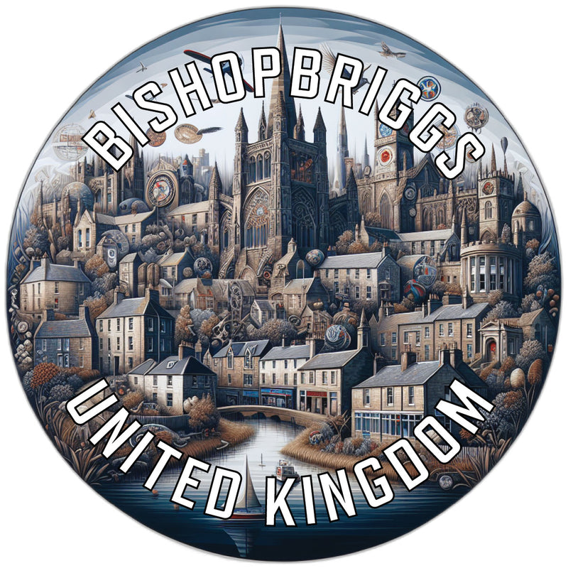 Bishopbriggs United Kingdom Souvenir Vinyl Decal Sticker 6-Inch