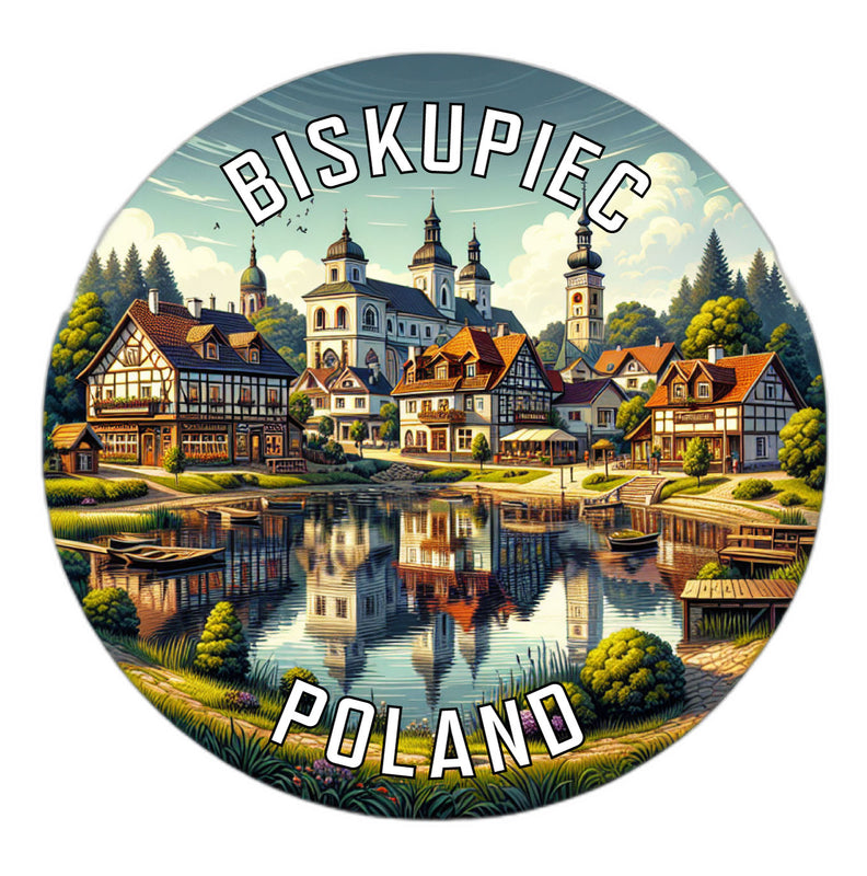 Biskupiec Poland Souvenir Vinyl Decal Sticker 2-Inch