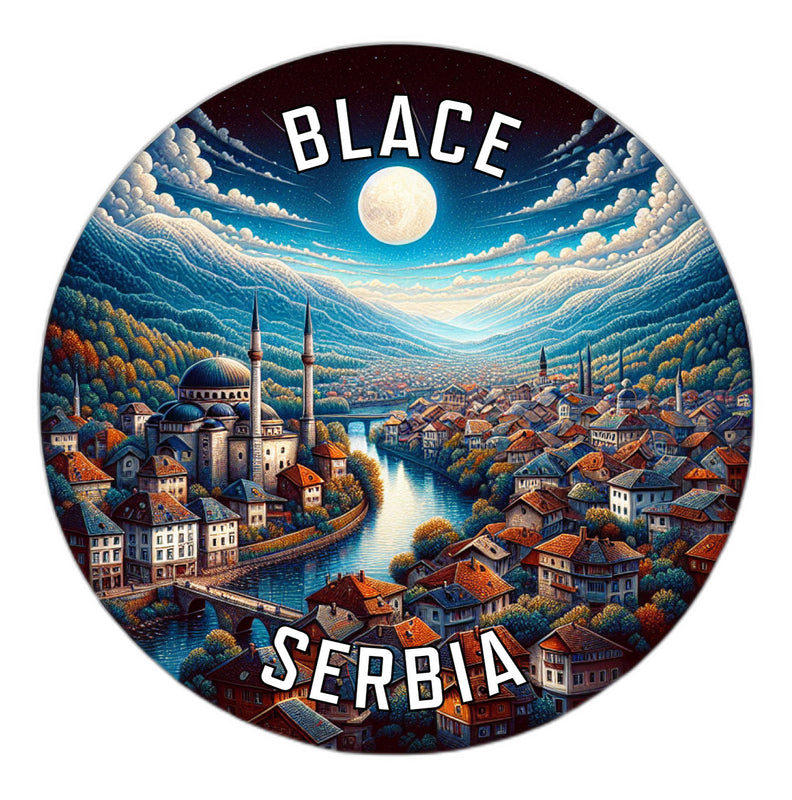 Blace Serbia Souvenir Die Cut Flat Magnet 2-Inch