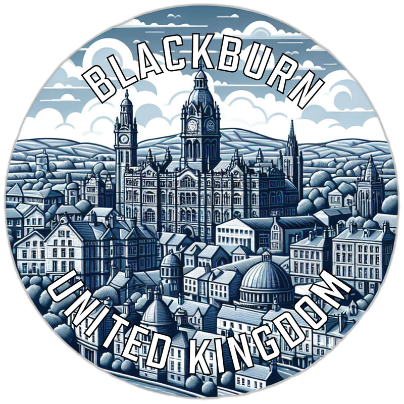 Blackburn United Kingdom Souvenir Vinyl Decal Sticker 6-Inch