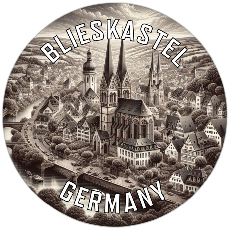 Blieskastel Germany Souvenir Die Cut Flat Magnet 6-Inch
