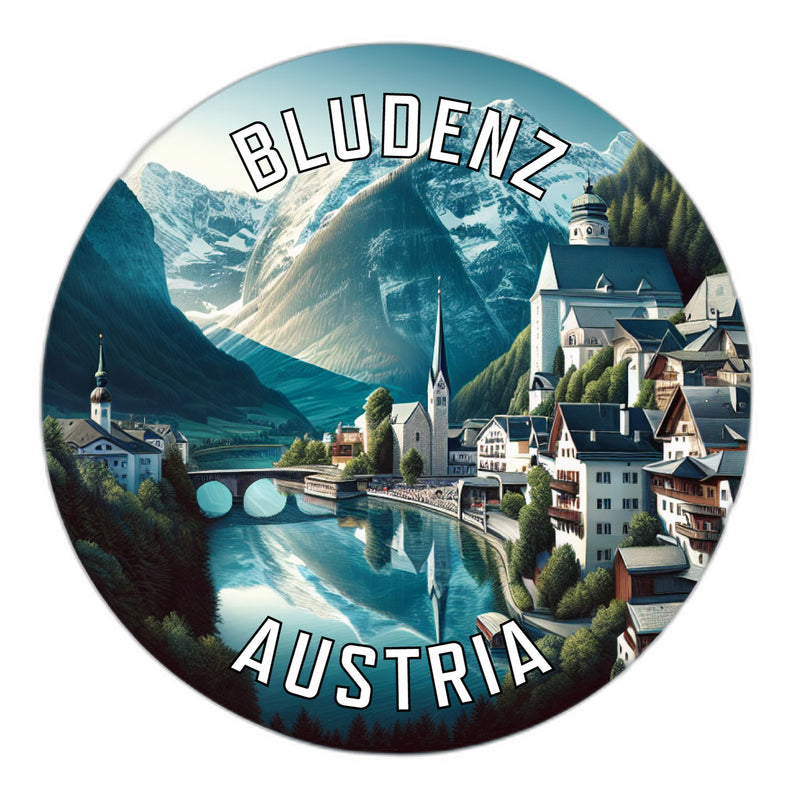 Bludenz Austria Souvenir Die Cut Flat Magnet 4-Inch