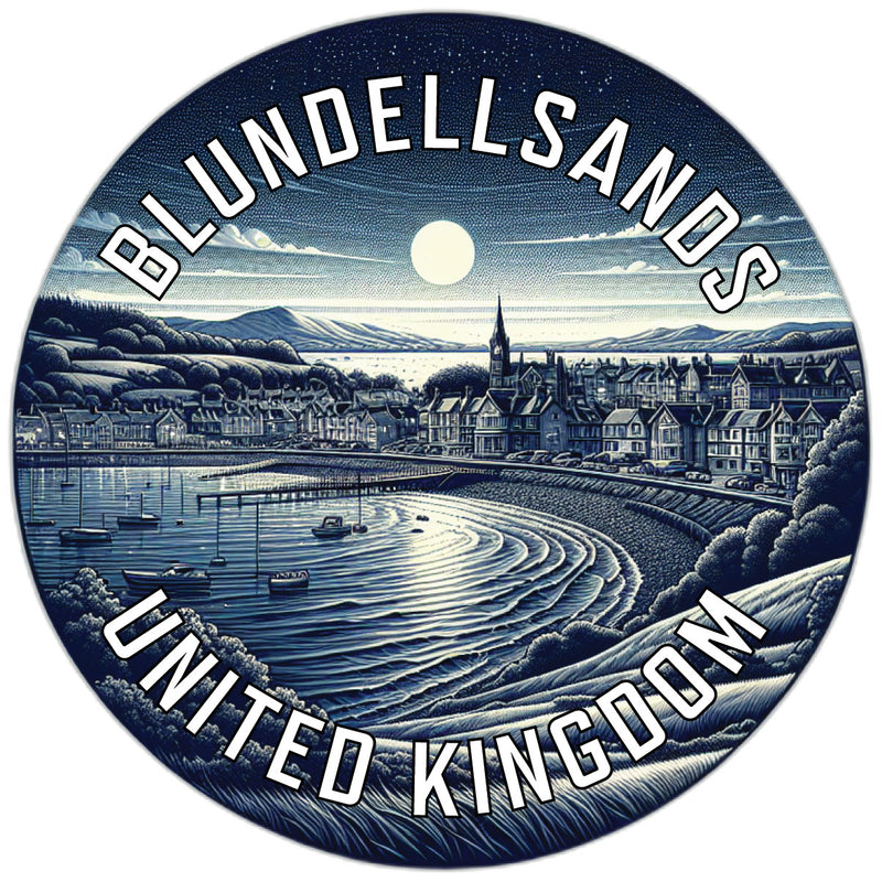 Blundellsands United Kingdom Souvenir Die Cut Flat Magnet 2-Inch