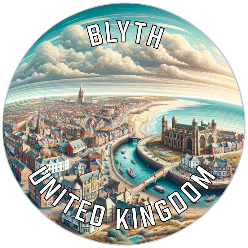 Blyth United Kingdom Souvenir Die Cut Flat Magnet 2-Inch