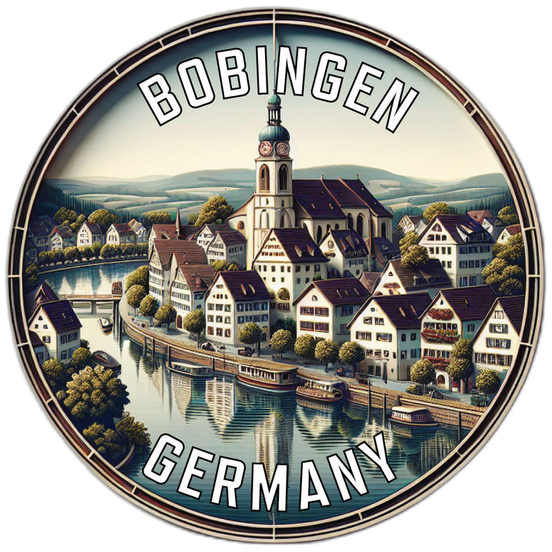Bobingen Germany Souvenir Die Cut Flat Magnet 2-Inch