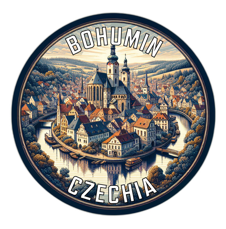 Bohumin Czechia Souvenir Die Cut Flat Magnet 2-Inch