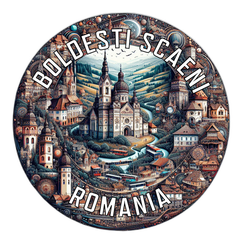 Boldesti Scaeni Romania Souvenir Vinyl Decal Sticker 6-Inch