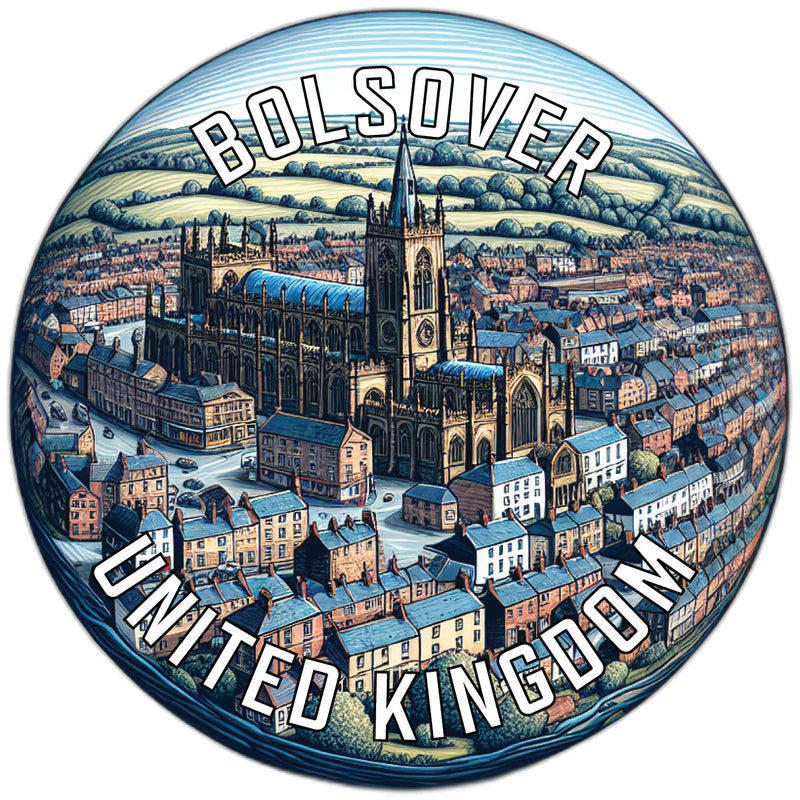 Bolsover United Kingdom Souvenir Vinyl Decal Sticker 6-Inch