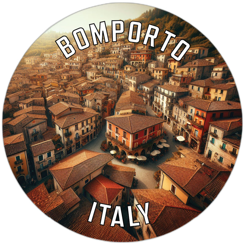 Bomporto Italy Souvenir Die Cut Flat Magnet 2-Inch