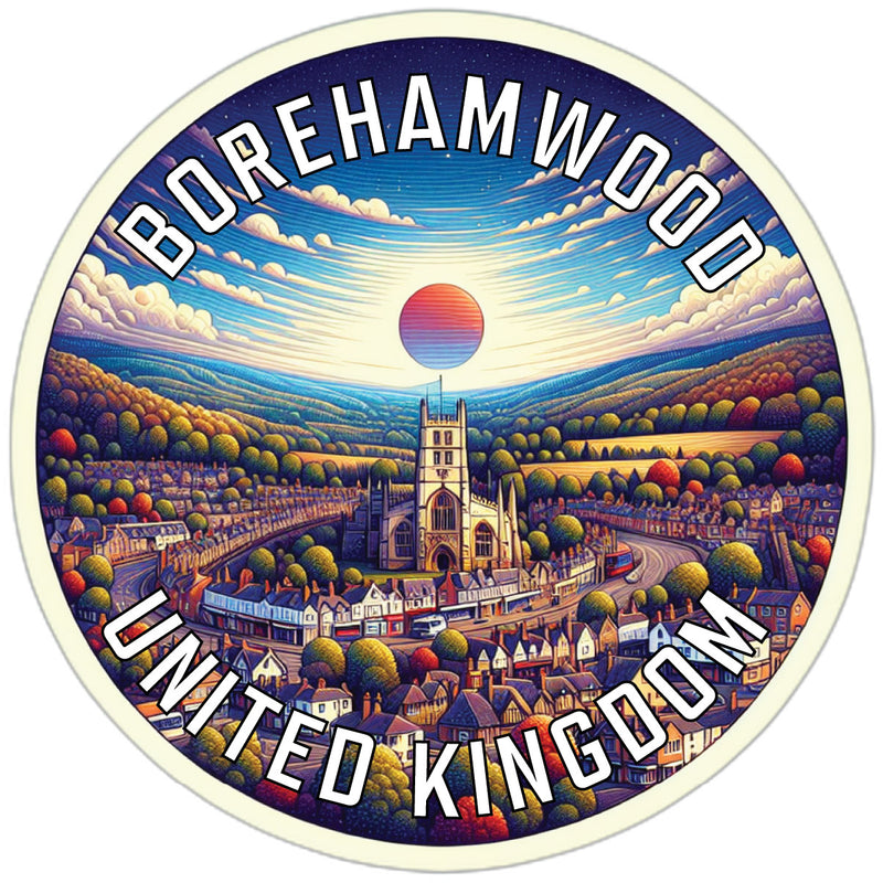 Borehamwood United Kingdom Souvenir Vinyl Decal Sticker 6-Inch