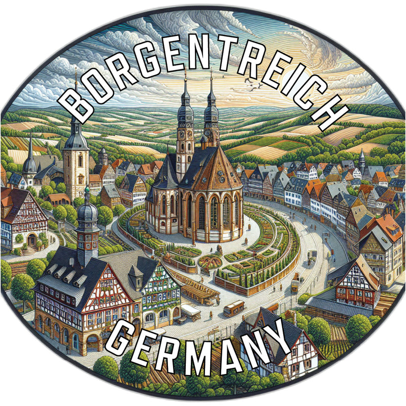 Borgentreich Germany Souvenir Vinyl Decal Sticker 6-Inch