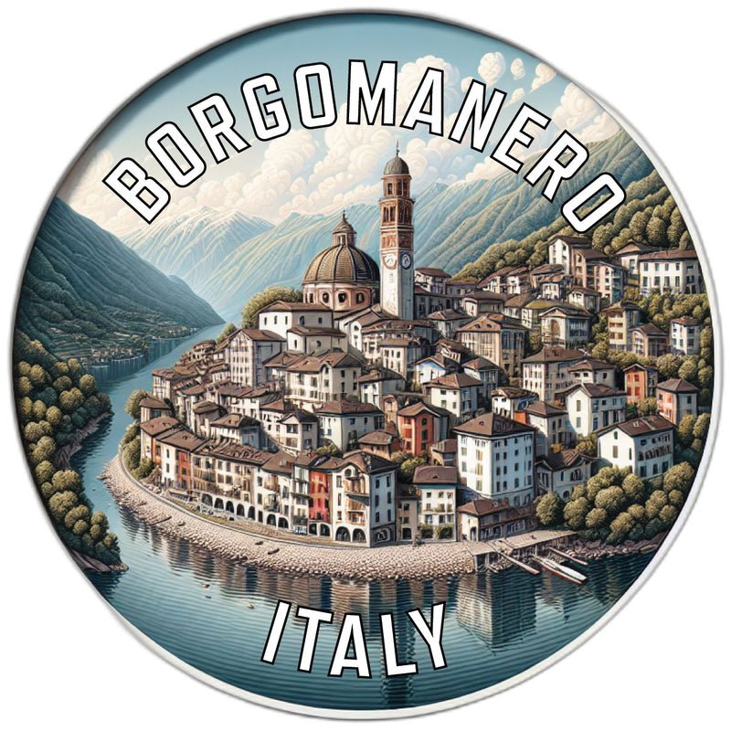 Borgomanero Italy Souvenir Vinyl Decal Sticker 6-Inch