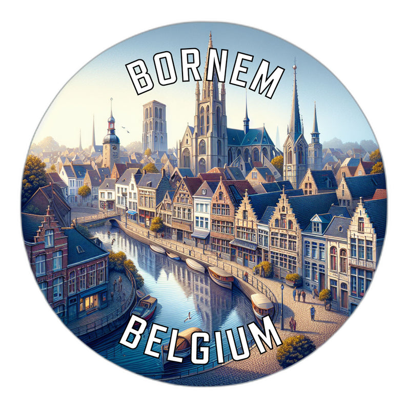 Bornem Belgium Souvenir Vinyl Decal Sticker 3-Inch