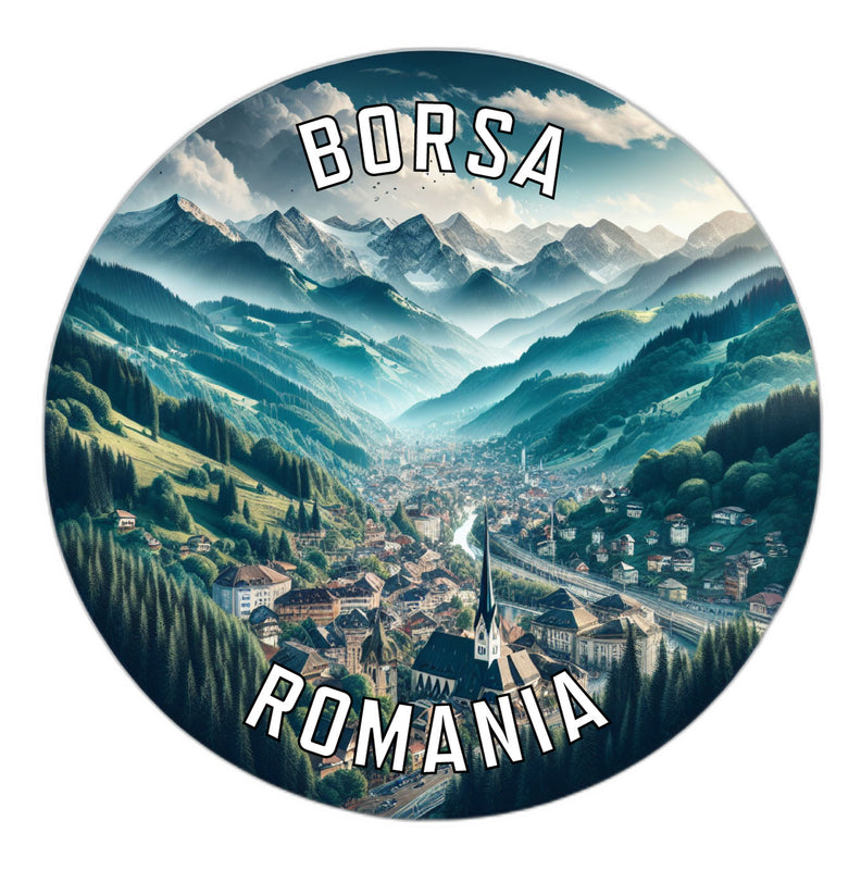 Borsa Romania Souvenir Die Cut Flat Magnet 2-Inch