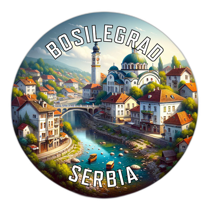 Bosilegrad Serbia Souvenir Die Cut Flat Magnet 2-Inch