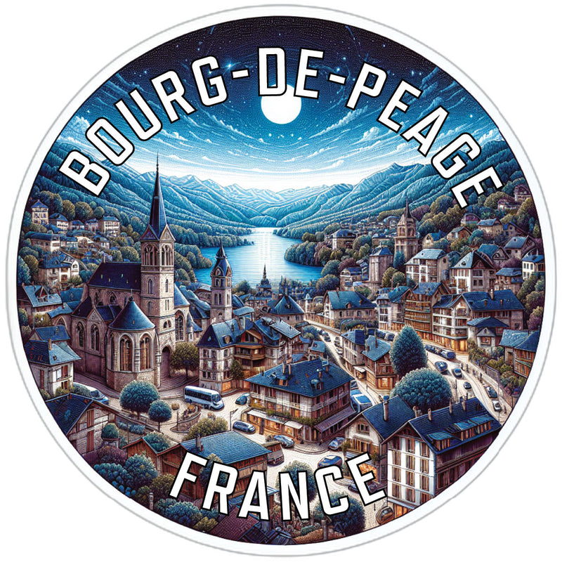 Bourg de Peage France Souvenir Vinyl Decal Sticker 6-Inch