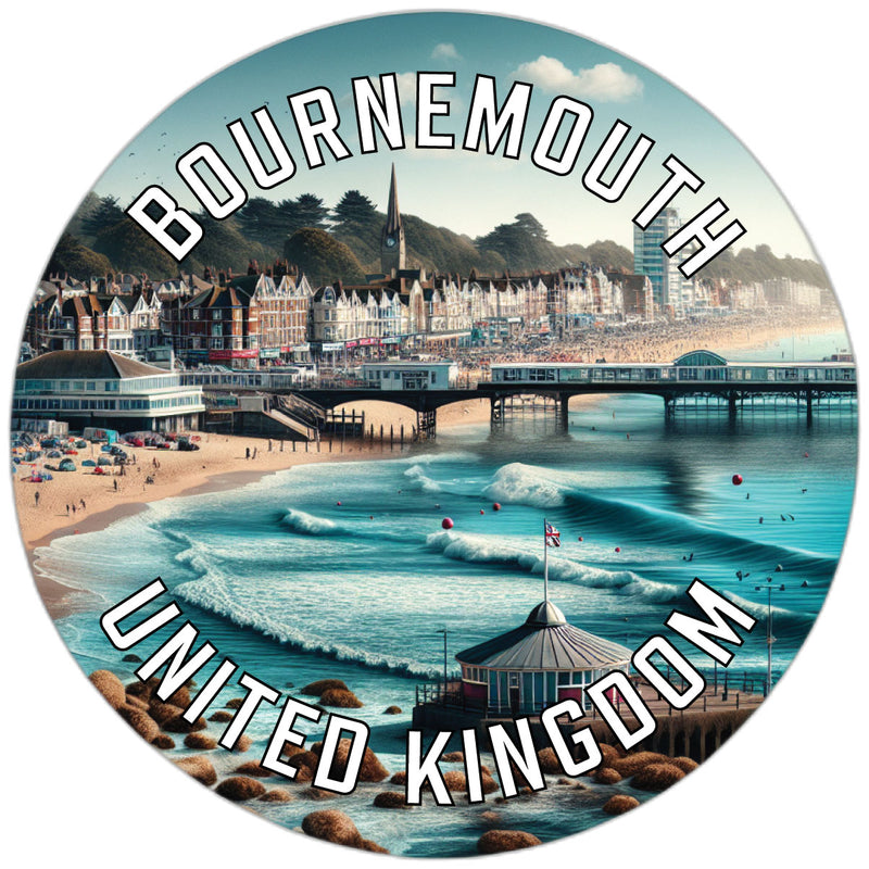 Bournemouth United Kingdom Souvenir Vinyl Decal Sticker 2-Inch