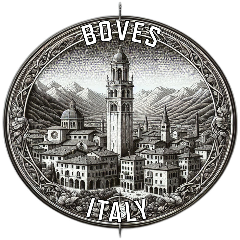 Boves Italy Souvenir Die Cut Flat Magnet 6-Inch