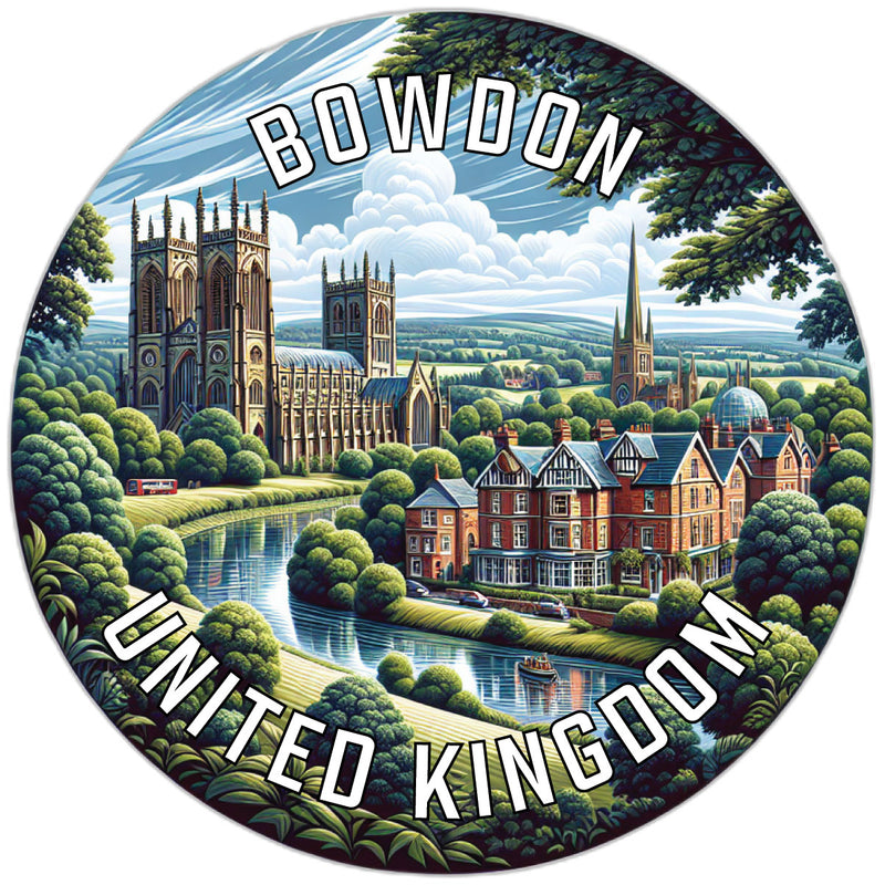 Bowdon United Kingdom Souvenir Die Cut Flat Magnet 6-Inch