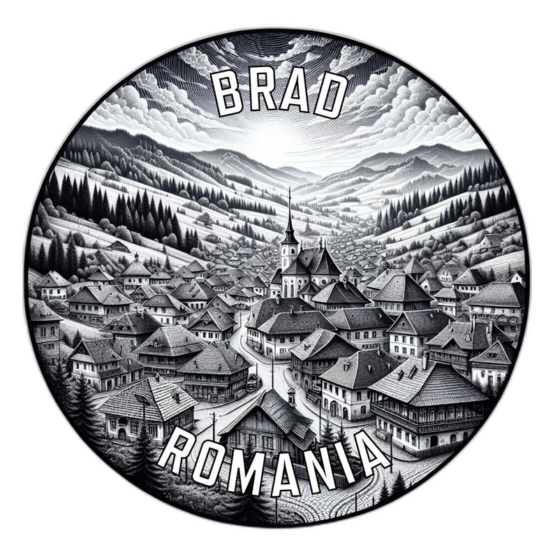 Brad Romania Souvenir Vinyl Decal Sticker 2-Inch