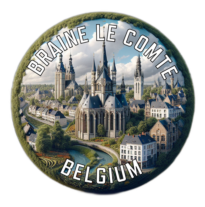 Braine le Comte Belgium Souvenir Vinyl Decal Sticker 6-Inch