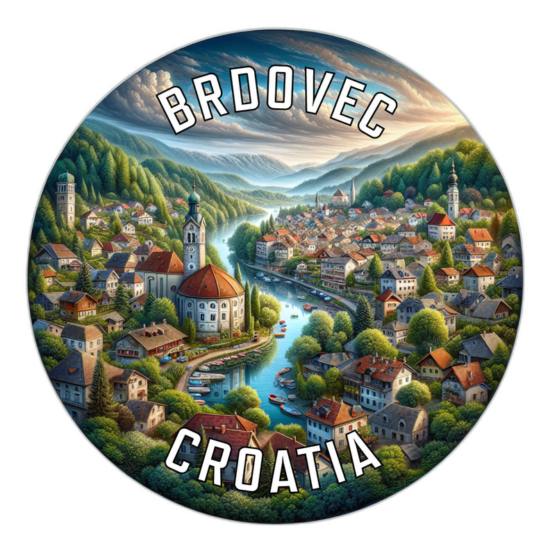 Brdovec Croatia Souvenir Die Cut Flat Magnet 2-Inch