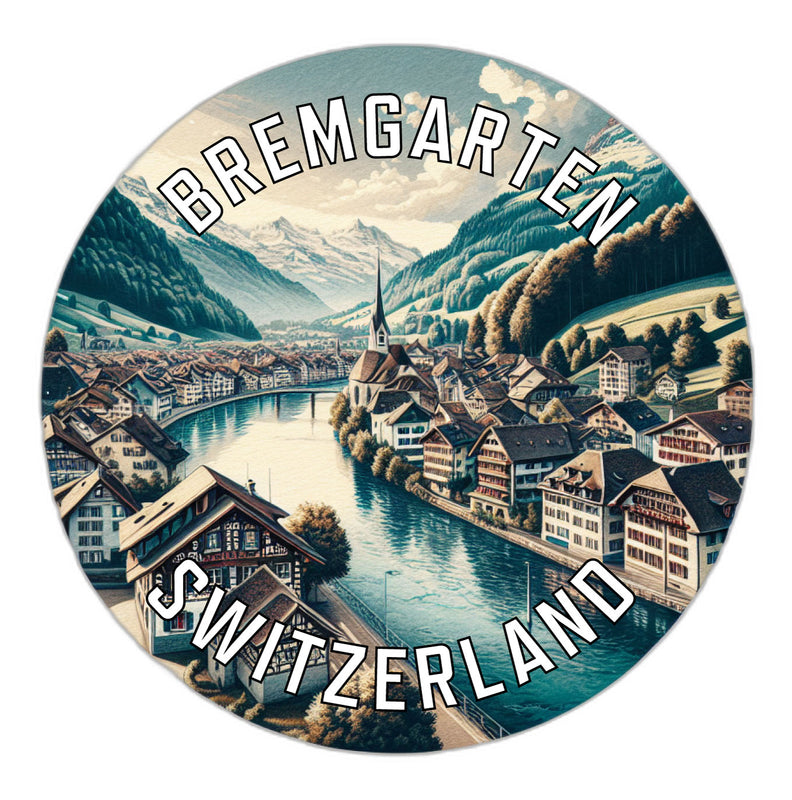 Bremgarten Switzerland Souvenir Vinyl Decal Sticker 2-Inch